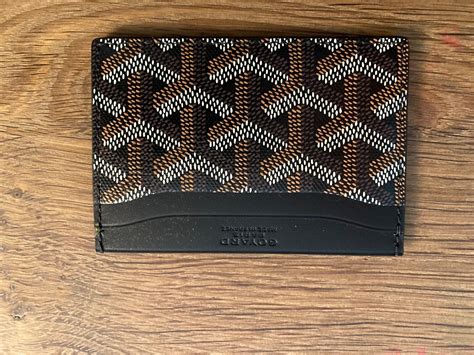 goyard saint card holder|goyard card holder retail price.